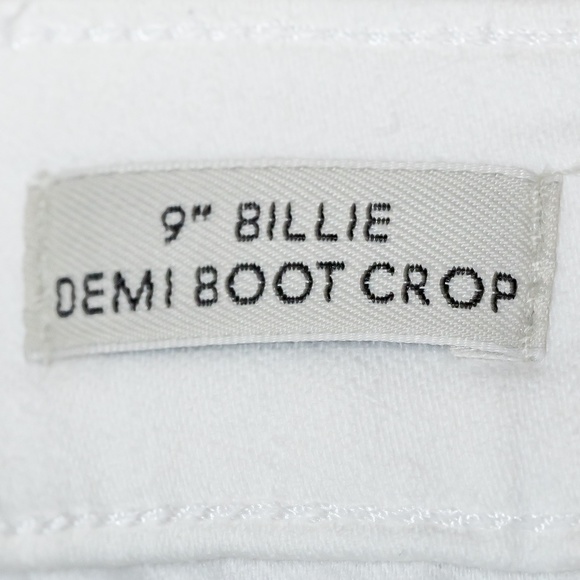 NWOT: J.Crew Women's 9" Billie Demi Boot Crop Jean in White Wash; Size 28 - Picture 8 of 16